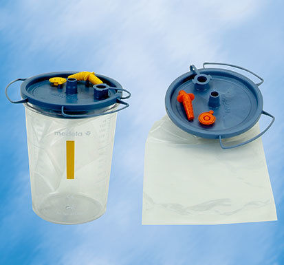 Recipiente di aspirazione per fluidi corporei - JA-077008 series - jac-cell Medic - in plastica / monouso