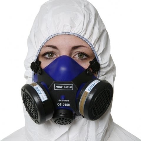 Mascherina di protezione semimaschera - 300 S  - RSG Safety - con filtro removibile / bifiltro / S