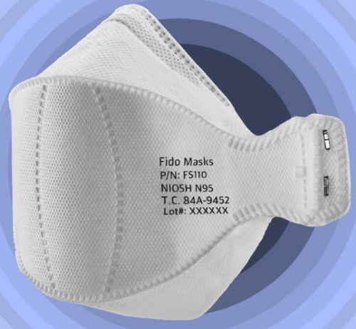 Mascherina N95 - FS110 - FIDO MASKS CO., LTD. - senza lattice / senza valvola / a coppa
