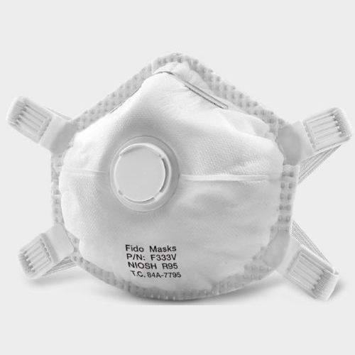 Mascherina R95 - F333V - FIDO MASKS CO., LTD. - senza lattice / con valvola di espirazione / a coppa