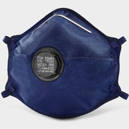 Mascherina R95 - T500V - FIDO MASKS CO., LTD. - senza lattice / con valvola di espirazione / con filtro a carbone attivo
