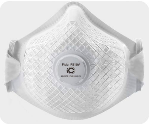 Mascherina di protezione P1 - F810V - FIDO MASKS CO., LTD. - senza lattice / con valvola di espirazione / a coppa
