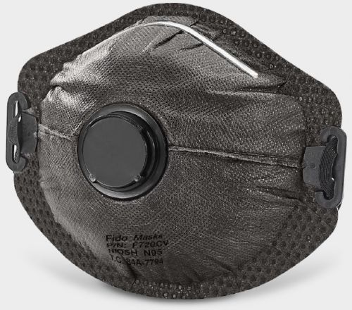 Mascherina N95 - F720CV - FIDO MASKS CO., LTD. - senza lattice / con valvola di espirazione / con filtro a carbone attivo