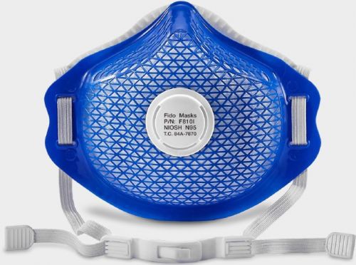Mascherina N95 - F810I - FIDO MASKS CO., LTD. - senza lattice / con valvola di espirazione / con filtro removibile