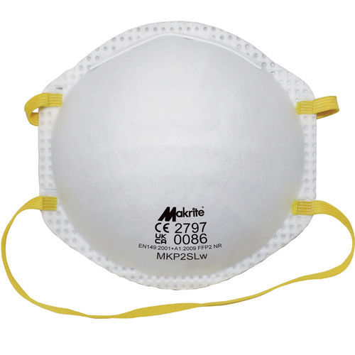 Mascherina FFP2 - MKP2SLW - Makrite - in polipropilene / senza lattice / in poliestere