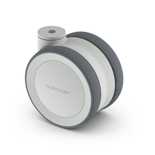 Ruota in poliuretano - TW-S-125 GP/K LOW-12 H - Manner Oy - in poliammide / girevole