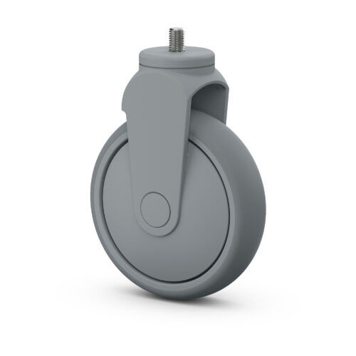 Ruota in gomma - GPR-S-125 PTE/K 80 - Manner Oy - in polipropilene / fissa