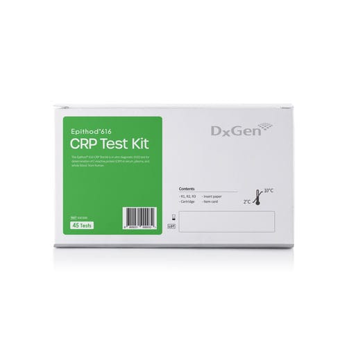 Kit di test per malattie infettive - Epithod® 616 - DxGen Corp - di proteina C-reattiva / di siero / al plasma