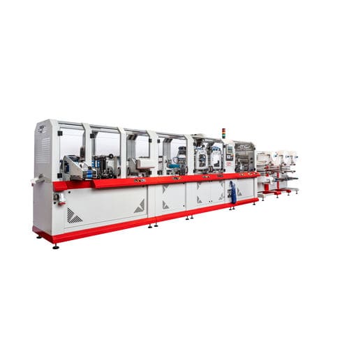 Linea di produzione automatica - dm packaging group - per maschere FFP2/FFP3 / rotativa