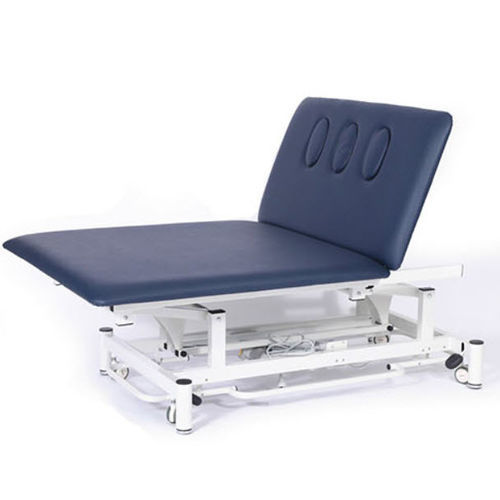Lettino Bobath elettrico - 10020 - V2U Healthcare - su rotelle / con schienale ad altezza regolabile / a 2 sezioni