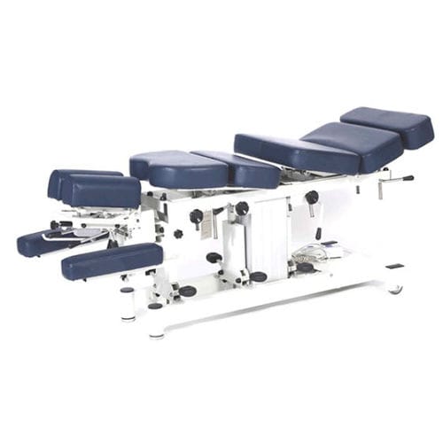 Lettino elettrico per chiropratica - EL08 - V2U Healthcare - su rotelle / con poggiatesta / con braccioli