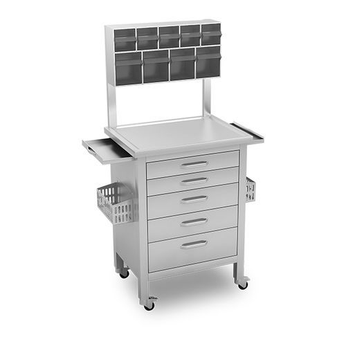 Carrello medico - EMP.MED.AA.60 - EMPERO GROUP - per anestesia / per uso generale / in acciaio inossidabile