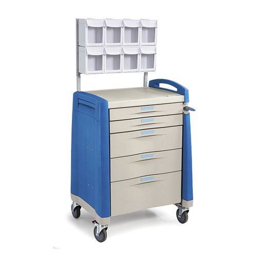 Carrello medico - EMP.MED.AMC-02 - EMPERO GROUP - per anestesia / per farmaci / 5 cassetti
