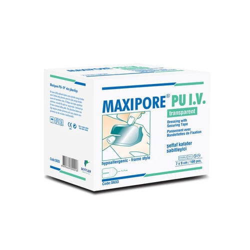 Fissatore per catetere intravenoso - Maxipore  - Seyitler - per braccio / adesivo