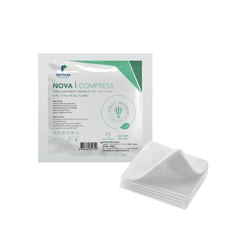 Compressa di garza sterile - Nova  - Seyitler - assorbente / emostatica