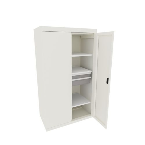 Armadio con ripiano - 98.085.110 - LISTA - con sportello battente / 2 cassetti / 2 porte