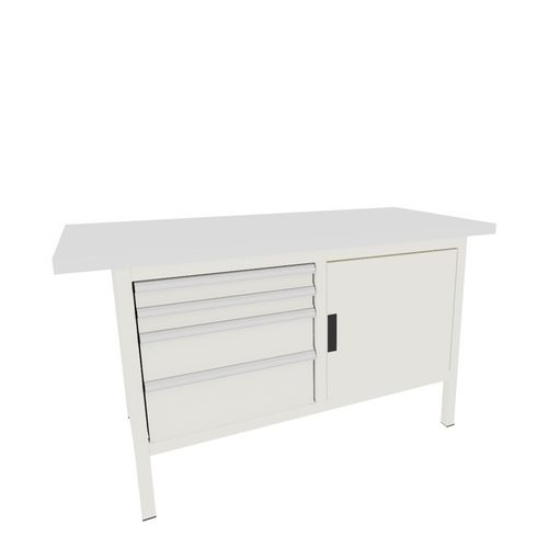 Tavolo di procedura con cassetti - 64.115.110 - LISTA - con porta