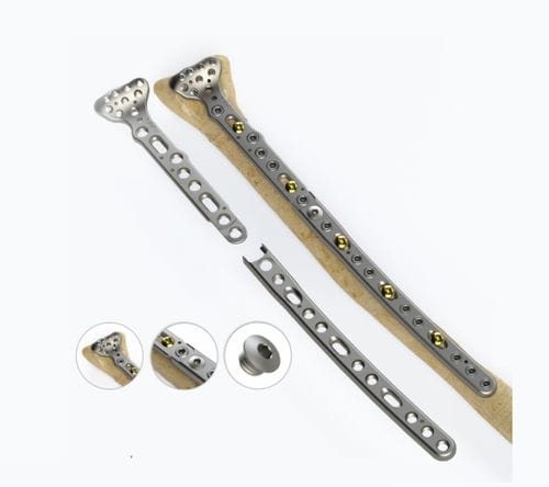 Placca di compressione per radio - 10022 series - Zimed Medical - distale / bloccata / in metallo