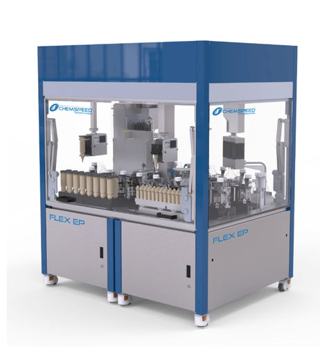 Sistema di preparazione dei campioni interamente automatizzato - FLEX EP - Chemspeed Technologies AG - per l'industria farmaceutica / da terra