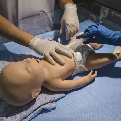 Manichino didattico per assistenza generale - MIA - MedVision Group - per interventi di emergenza / per cure pediatriche / per intubazione