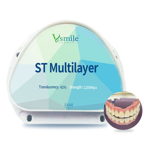 Materiale odontoiatrico in zircone - ST  - Hunan Vsmile Biotechnology Co. Ltd - CAD CAM / per laboratorio odontotecnico / per corone dentali