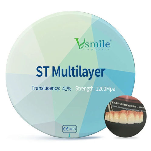 Materiale odontoiatrico in zircone - ST - Hunan Vsmile Biotechnology Co. Ltd - per laboratorio odontotecnico / traslucido