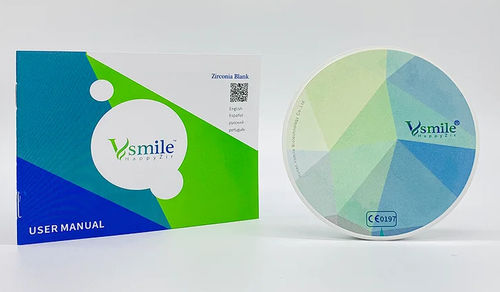Materiale odontoiatrico in zircone - ST Preshaded - Hunan Vsmile Biotechnology Co. Ltd - per corone dentali / per ponti dentali / per sistemi implantari