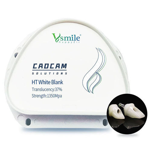 Materiale odontoiatrico in zircone - HT - Hunan Vsmile Biotechnology Co. Ltd - per ponti dentali / per ricostruzione dentale / CAD CAM