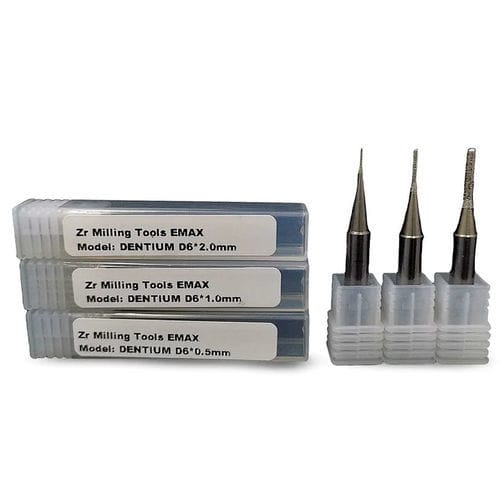 Fresa odontoiatrica - Dentium ®  - Hunan Vsmile Biotechnology Co. Ltd - in diamante / in tungsteno / in zirconio