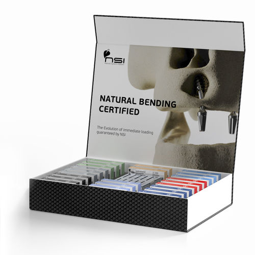 Impianto dentale cilindrico conico - DELUXE BOX - NSI srl - in titanio / interno / esterno