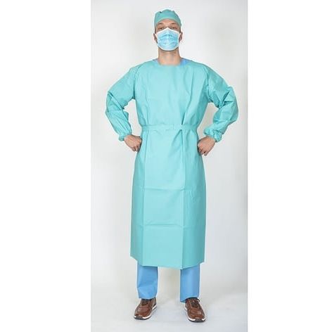 Camice chirurgico unisex - PPS55 - Gowri Health House - monouso / verde