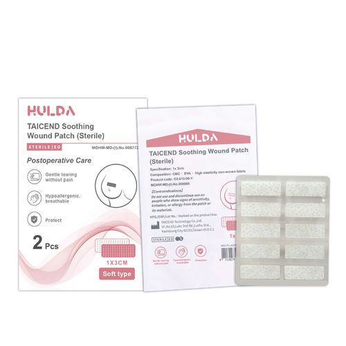 Cerotto per sutura cutanea in poliestere - O2-009-00-Y - Taicend Technology - sterile / elastico / traspirante