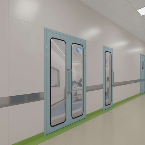 Porta per ospedale - Shenzhen Seacrown Electromechanical - battente / in vetro