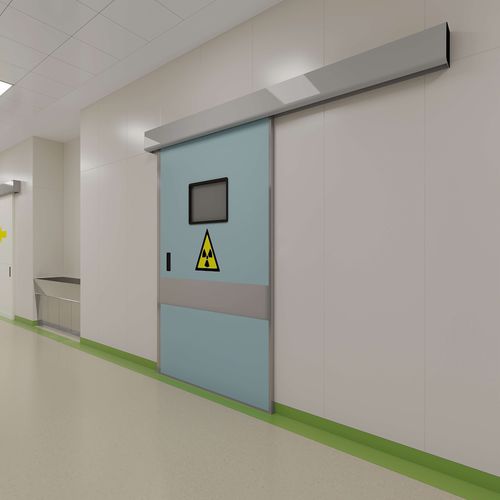 Porta per ospedale - Shenzhen Seacrown Electromechanical - scorrevole / in alluminio / automatica