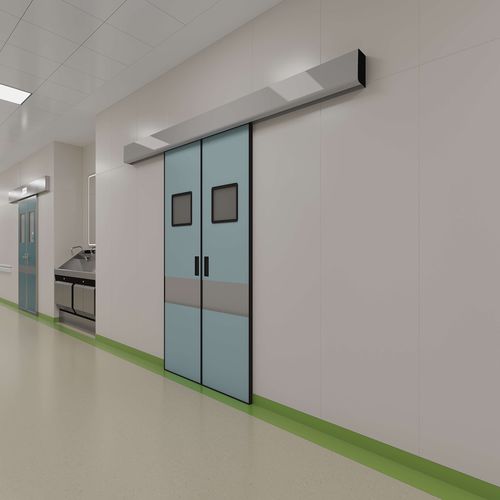 Porta per ospedale - Shenzhen Seacrown Electromechanical - scorrevole / in acciaio inossidabile / automatica