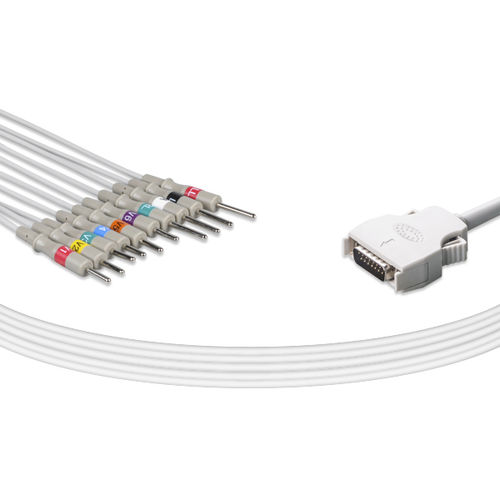 Cavo ECG medico - E10-MT-N - Unimed Medical Supplies - 10 fili / per Mortara / riutilizzabile