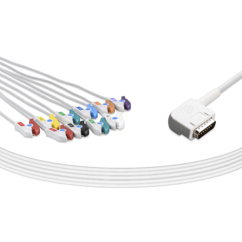 Cavo ECG medico - E10R-KZ2-P - Unimed Medical Supplies - 10 fili / per GE Healthcare / riutilizzabile