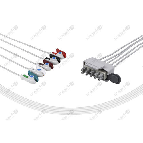 Cavo ECG medico - AT5-90P - Unimed Medical Supplies - 5 fili / per Philips