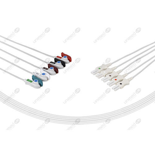 Cavo ECG medico - SLB5-90P - Unimed Medical Supplies - 5 fili / riutilizzabile