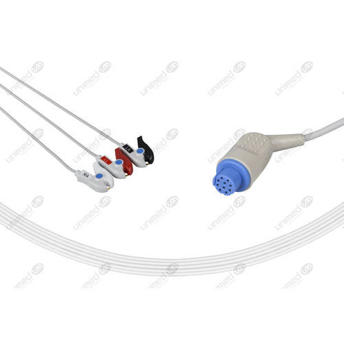 Cavo ECG medico - 2395P - Unimed Medical Supplies - 3 cavi / riutilizzabile