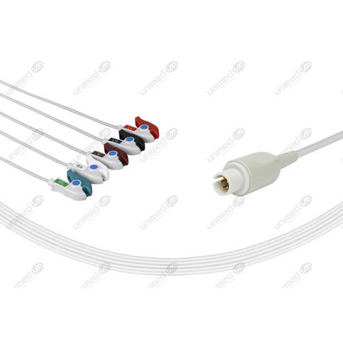 Cavo ECG medico - 2505P - Unimed Medical Supplies - 5 fili / per Mortara / riutilizzabile
