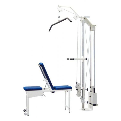 Stazione per esercizi muscolari trazione al pulley - R12E - Mkb Medical System - per riabilitazione