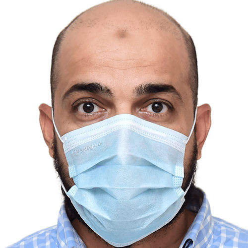 Mascherina chirurgica per adulti - FVSurgical - scatola da 50 pezzi / blu / monouso