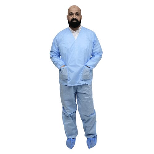 Completo medico pantalone-casacca unisex - FVSurgical - monouso / in tessuto non tessuto / antistatico