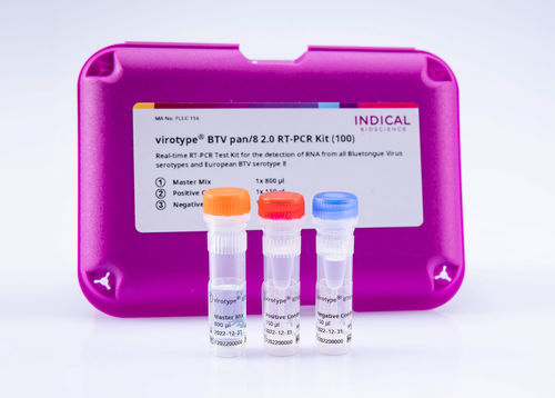 Kit di test veterinario - virotype BTV pan/8 2.0 RT-PCR Kit - INDICAL BIOSCIENCE GmbH - per bovini / per ovini / per caprini