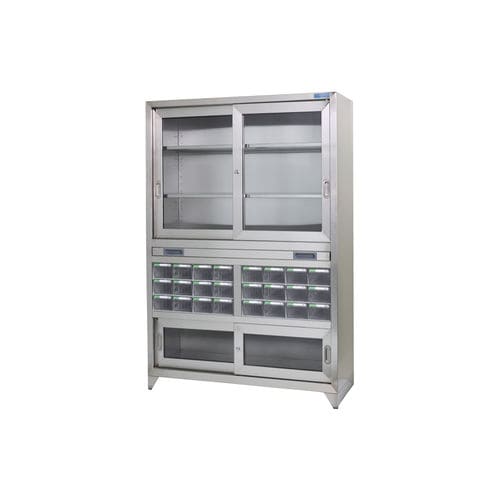 Armadio per strumenti - SWIC-02 - Sungwon Industry co, Ltd - per ospedale / con ripiano / in acciaio inossidabile