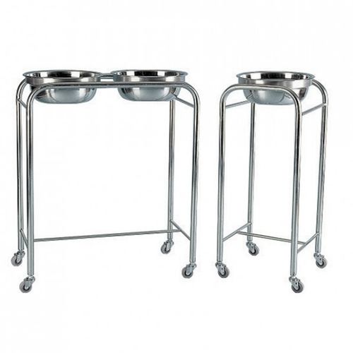 Porta-catino con due catini - SW-WBS01 - Sungwon Industry co, Ltd - con rotelle / in acciaio inossidabile