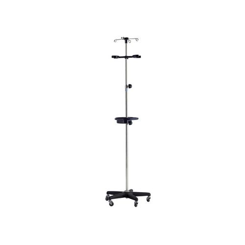 Asta portaflebo con rotelle - SW-IV01 - Sungwon Industry co, Ltd - 4 ganci / in acciaio inossidabile