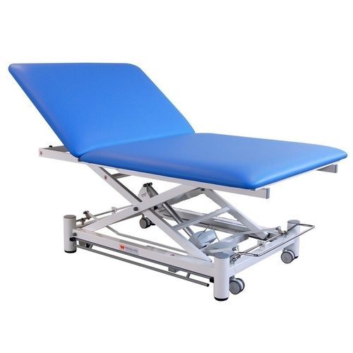 Lettino Bobath elettrico - 2 ELITE BACK SECTION - Wesseling - su rotelle / con schienale ad altezza regolabile / a 2 sezioni