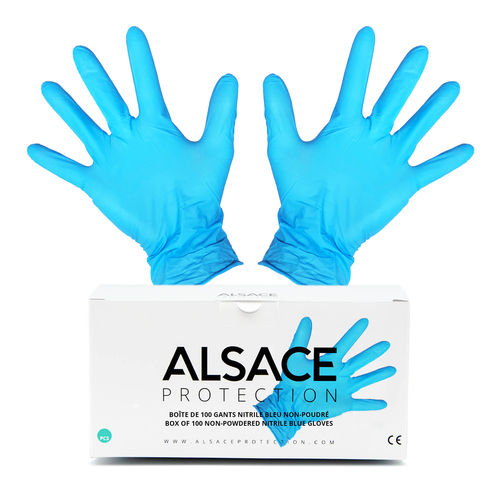 Guanto in nitrile - Alsace Protection - medico / da laboratorio / da doccia